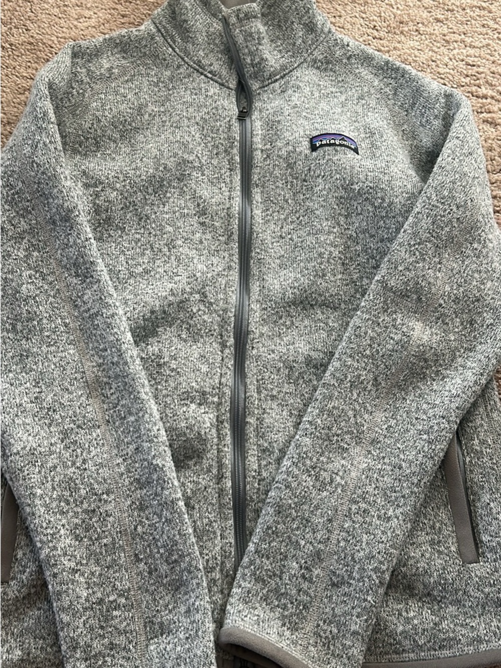 Patagonia women’s  Better Sweater Heather Gray Zip-Up Fleece Jacket